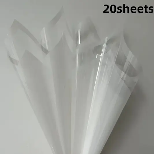 Transparent OPP Material Glass Paper for DIY- White