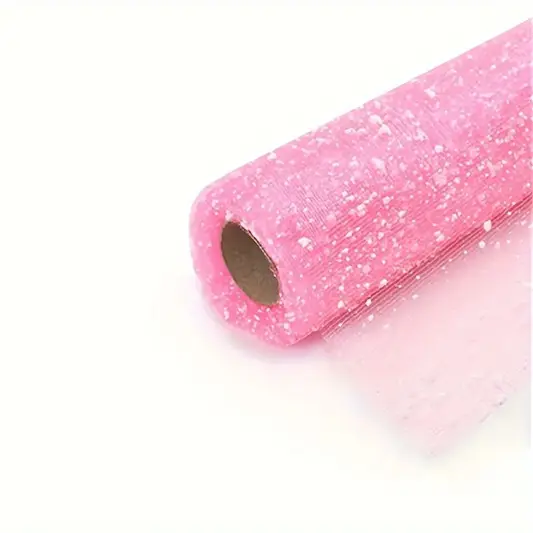 Handmade Silk Ribbon Rose Wrapping Paper- Pink